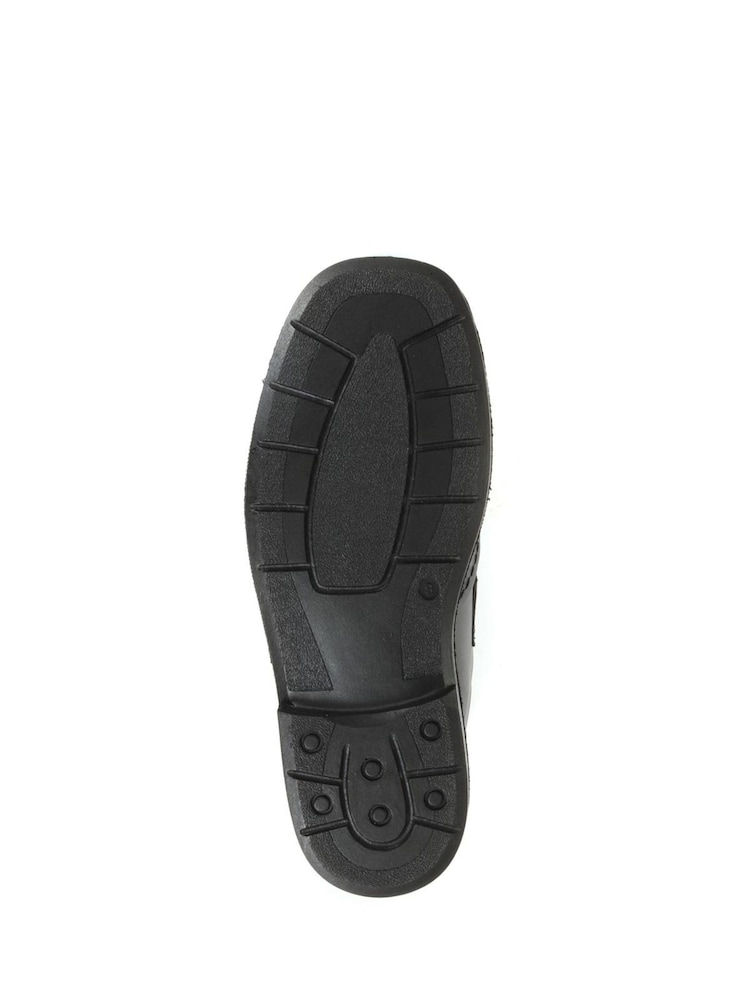 Pavers Ajustable Wide Fit Zapatos de cuero negro - Imagen 5 de 5
