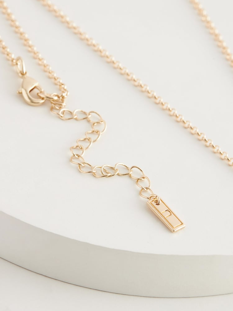 Gold Tone Hammered Coin Necklace - Image 4 of 4