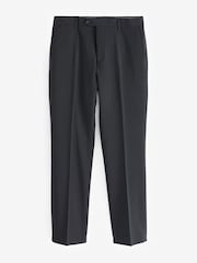 Navy Blue Regular Fit Signature Tollegno Italian Fabric Suit Trousers - Image 6 of 9