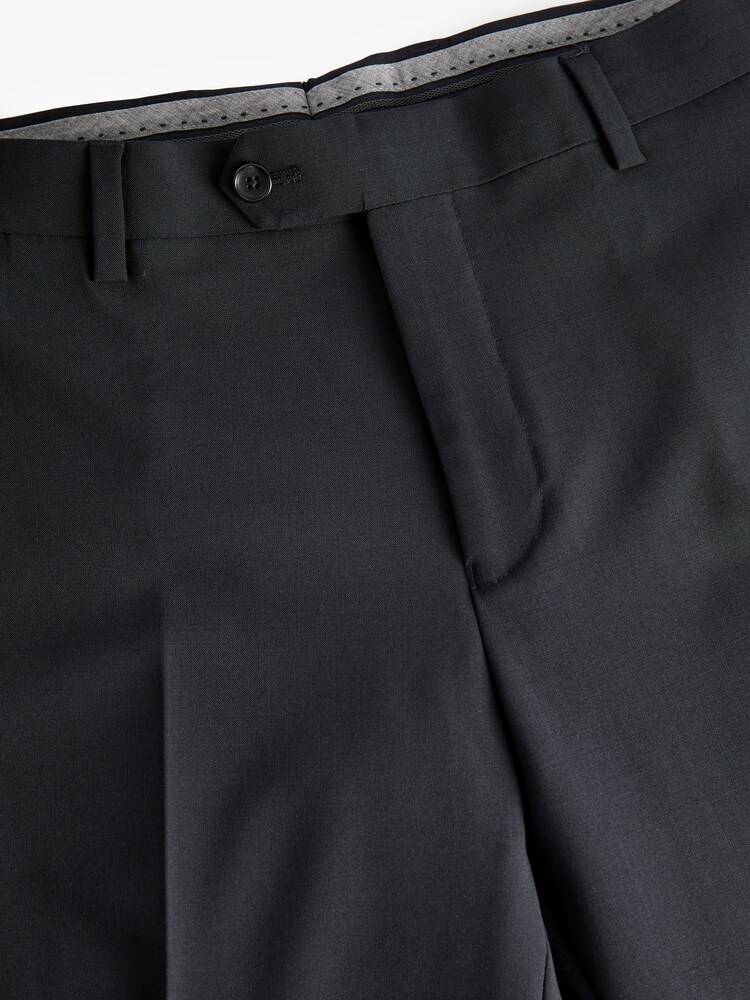 Navy Blue Regular Fit Signature Tollegno Italian Fabric Suit Trousers - Image 9 of 9 Navy Blue Regular Fit Signature Tollegno Italian Fabric Suit Trousers - Image 9 of 9
