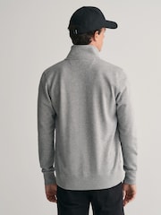 GANT Grey GANT Regular-Fit Shield Logo Full Zip Black Sweatshirt - Image 2 of 5