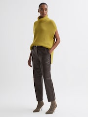 Florere Tapered Leather Trousers - Image 1 of 6