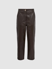 Florere Tapered Leather Trousers - Image 2 of 6