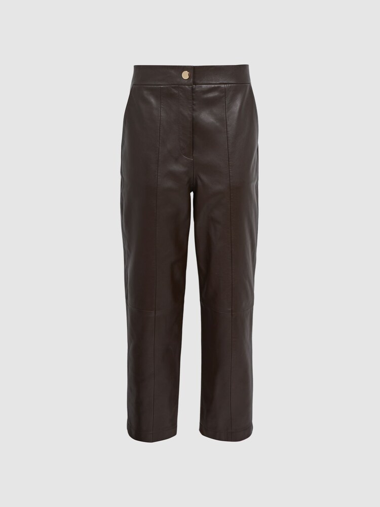 Florere Tapered Leather Trousers - Image 2 of 6