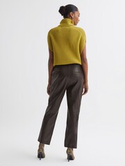 Florere Tapered Leather Trousers - Image 4 of 6