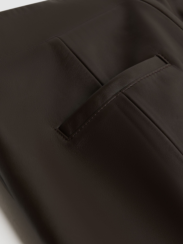 Florere Tapered Leather Trousers - Image 6 of 6