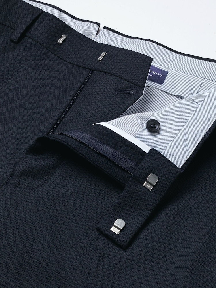 Charles Tyrwhitt Navy Blue Twill Slim Fit Italian Luxury Suit Trousers - Image 5 of 5 Charles Tyrwhitt Navy Blue Twill Slim Fit Italian Luxury Suit Trousers - Image 5 of 5