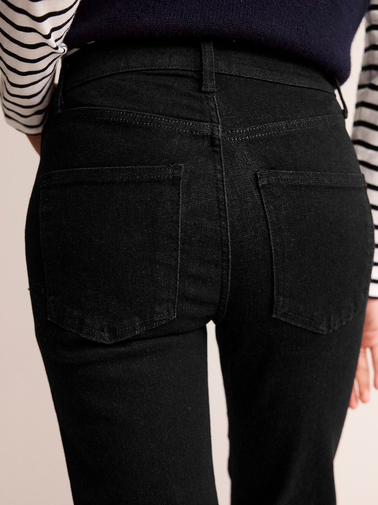 Boden Dark Black Mid Rise Slim Jeans - Image 5 of 5