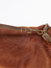 Barbour® Brown Leather Dog Lead - Image 3 of 6