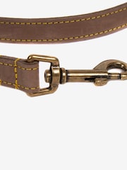 Barbour® Brown Leather Dog Lead - Image 6 of 6