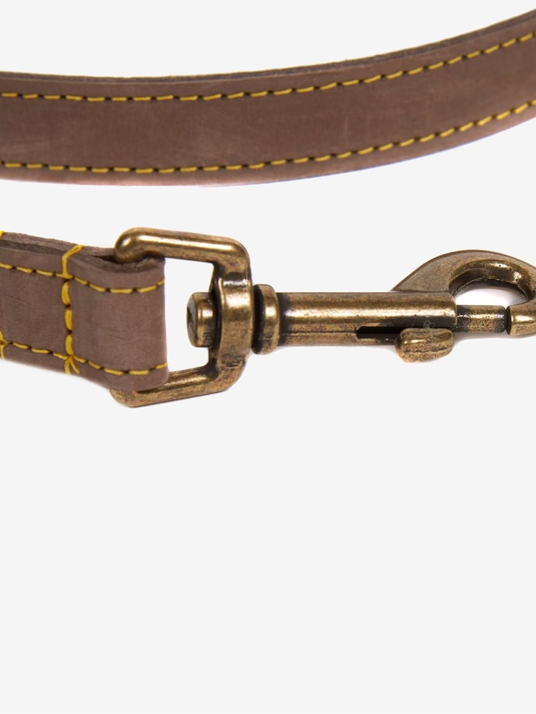 Barbour® Brown Leather Dog Lead - Image 6 of 6
