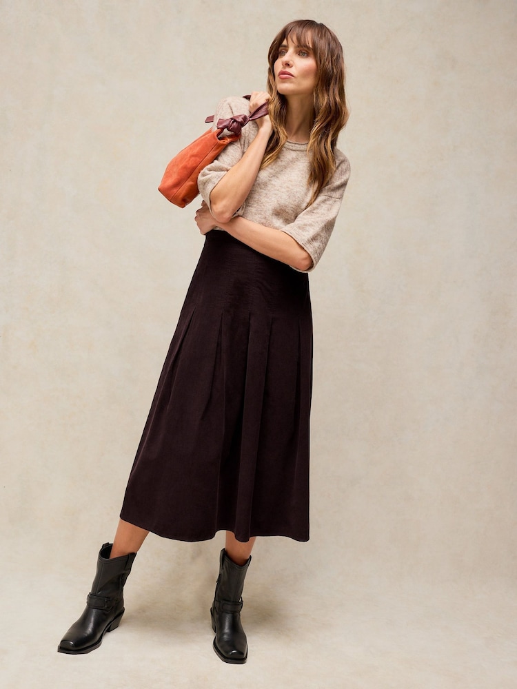 White Stuff Brown Marlowe Cord Skirt - Image 1 of 6