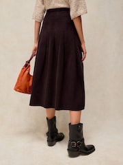 White Stuff Brown Marlowe Cord Skirt - Image 3 of 6