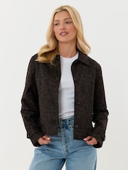 Threadbare Animal Cropped Trench Coat - Image 3 of 5