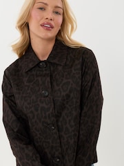 Threadbare Animal Cropped Trench Coat - Image 5 of 5