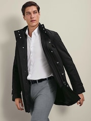 Charles Tyrwhitt Black 3in1 Raincoat With Detachable Gilet - Image 1 of 7