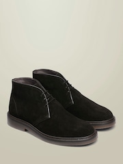 Charles Tyrwhitt Chocolate Brown Suede Chukka Boots - Image 2 of 4