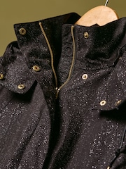 Joules Edinburgh Black Premium Waterproof Hooded Raincoat - Image 10 of 11