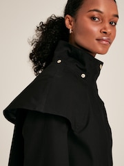 Joules Edinburgh Black Premium Waterproof Hooded Raincoat - Image 5 of 11