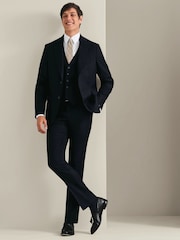 Charles Tyrwhitt Flannel Slim Fit Plain Waistcoat - 4суретінің 3 суреті