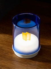Indigo Owl Blue Small Gem Wireless Table Lamp - Image 3 of 5