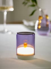 Indigo Owl Lilac Purple Small Gem Wireless Table Lamp - Image 2 of 5
