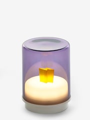 Indigo Owl Lilac Purple Small Gem Wireless Table Lamp - Image 5 of 5