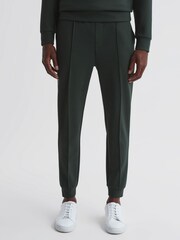 Reiss Emerald Premier Plain Interlock Jersey Drawstring Joggers - Image 1 of 4