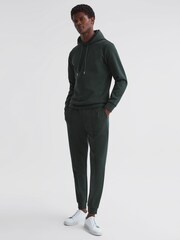 Reiss Emerald Premier Plain Interlock Jersey Drawstring Joggers - Image 3 of 4