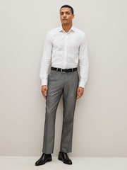 Light Grey Regular Fit Suit Trousers - Image 3 of 8