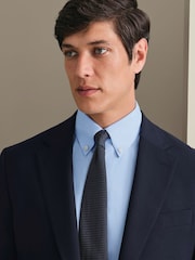 Charles Tyrwhitt Sky Blue Non-Iron Twill Button-Down Slim Fit Shirt - Image 4 of 6