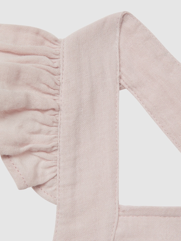 Reiss Pink Cerys 4-9 yrs Cotton Cross Back Dress - Image 6 of 6 Reiss Pink Cerys 4-9 yrs Cotton Cross Back Dress - Image 6 of 6