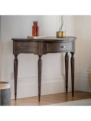 Gallery Home Brown Maddy Demi Lune Table - Image 1 of 8