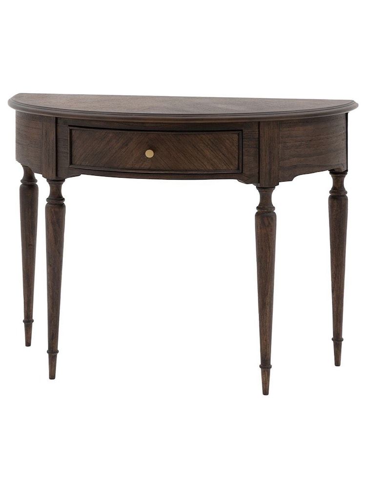 Gallery Home Brown Maddy Demi Lune Table - Image 8 of 8