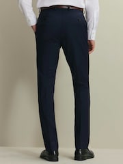 Azul marino - Pantalones de lana de alto rendimiento de corte ajustado de Charles Tyrwhitt - Imagen 2 de 6