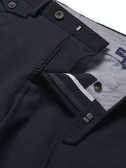 Azul marino - Pantalones de lana de alto rendimiento de corte ajustado de Charles Tyrwhitt - Imagen 6 de 6