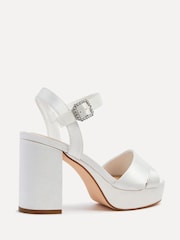 Linzi Ivory Bridal Perola Cross-Over Strappy Platform Sandals - Image 5 of 5