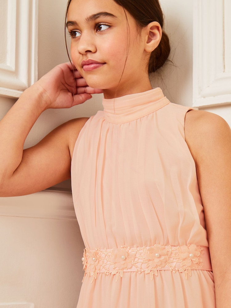 Lipsy Kleid für besondere Anlässe mit Zipfelsaum und Blumenverzierung (5 bis 16 Jahre) - Bild 2 von 4 Lipsy Kleid für besondere Anlässe mit Zipfelsaum und Blumenverzierung (5 bis 16 Jahre) - Bild 2 von 4