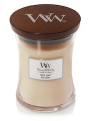Woodwick Cream Medium Hourglass Scented Candle with Crackle Wick Honey - Image 2 of 3