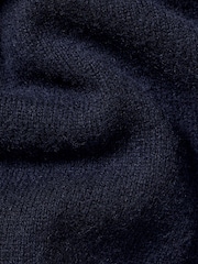 Bleumarin albastru - Pulover cu fermoar din cașmir Denim Charles Tyrwhitt - Imaginea 4 din 5