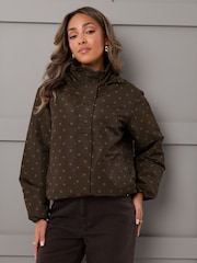 Threadbare Brown Showerproof Funnel Neck Windbreaker - Image 1 of 1