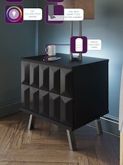 Frank Olsen Black Elevate Smart LED Side Table - Image 2 of 6