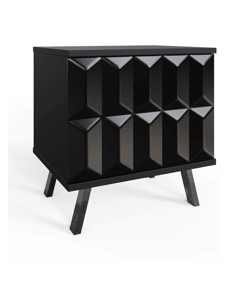 Frank Olsen Black Elevate Smart LED Side Table - Image 1 of 3