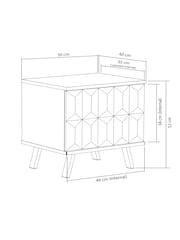 Frank Olsen Black Elevate Smart LED Side Table - Image 5 of 6