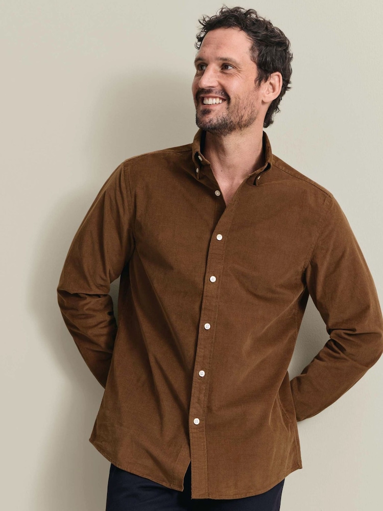 Marrón - Camisa de pana Charles Tyrwhitt - Imagen 1 de 6 Marrón - Camisa de pana Charles Tyrwhitt - Imagen 1 de 6