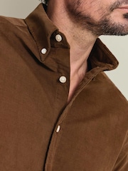 Marrón - Camisa de pana Charles Tyrwhitt - Imagen 3 de 6