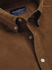 Marrón - Camisa de pana Charles Tyrwhitt - Imagen 6 de 6
