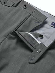 Gris - Pantalones de lana de alto rendimiento de corte ajustado de Charles Tyrwhitt - Imagen 6 de 6