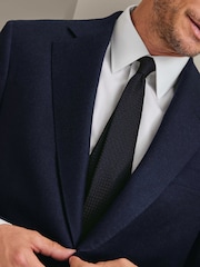 Синий - Charles Tyrwhitt Birdseye слим фит Итальянский роскошный пиджачный костюм куртка - Изображение 4 7