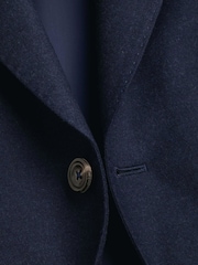 Синий - Charles Tyrwhitt Birdseye слим фит Итальянский роскошный пиджачный костюм куртка - Изображение 7 7